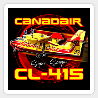 Canadair cl-415 Super Scooper firebomber Aircraft Sticker